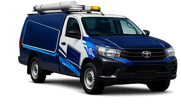 Gas fitting van on its way to a Parramatta job