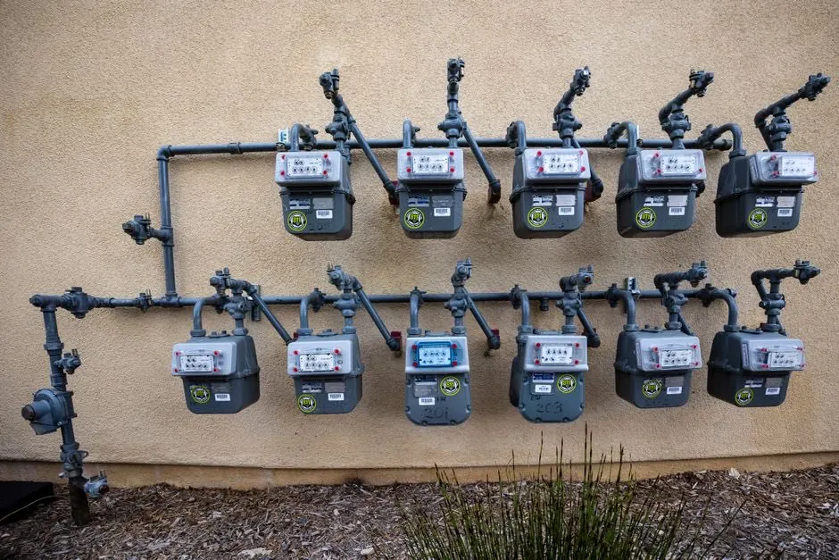 Gas supply being isolated at the meter