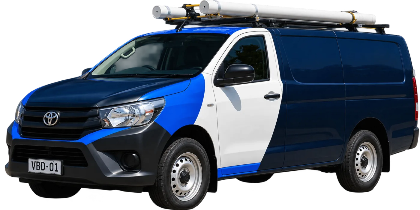 Our licensed drain plumbing van, covering Parramatta and the surrounding suburbs